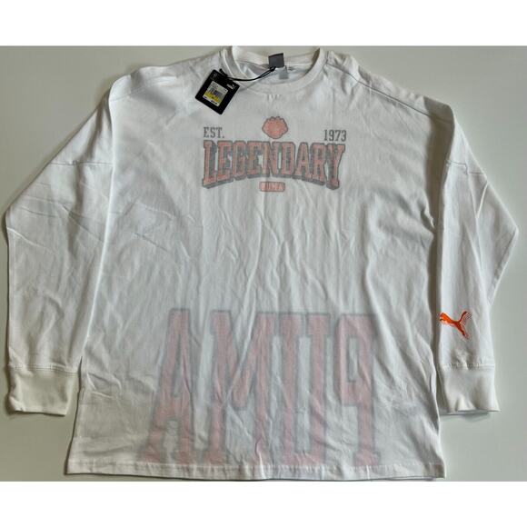 Puma High Court Justice Long Sleeve Women's Basketball Tee Size M NWT🛒 - Picture 1 of 12